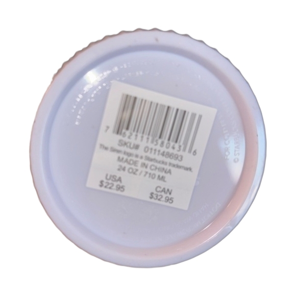 Starbucks White Textured 24 Oz Tumbler With Straw - Picture 3 of 3